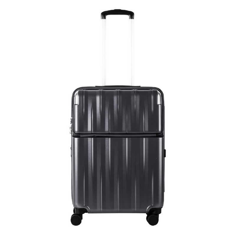 トラベリスト TRAVELIST スーツケース レスト Mサイズ 拡張機能付き トップオープン 宿泊目安：5泊〜1週間 [TSAロック搭載 / 60L] マットブラック 76-25081の画像