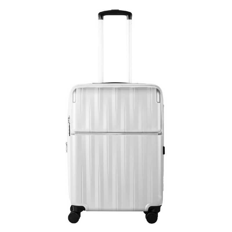 トラベリスト TRAVELIST スーツケース レスト Mサイズ 拡張機能付き トップオープン 宿泊目安：5泊〜1週間 [TSAロック搭載 / 60L] マットホワイト 76-25089の画像