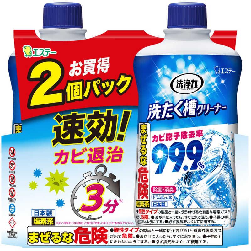 エステー 洗浄力 洗たく槽クリーナー 液体タイプ 550g×2個 (ドラム式
