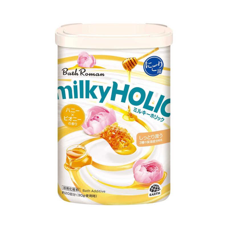 バスロマン アース製薬 バスロマン ミルキーホリック ハニー×ピオニー