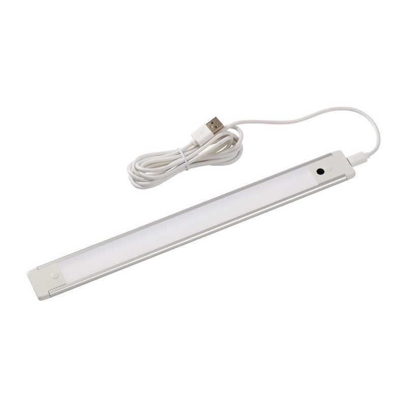 ELPA（エルパ） LED多目的灯USB電源 電球色 非接触式 USB電源