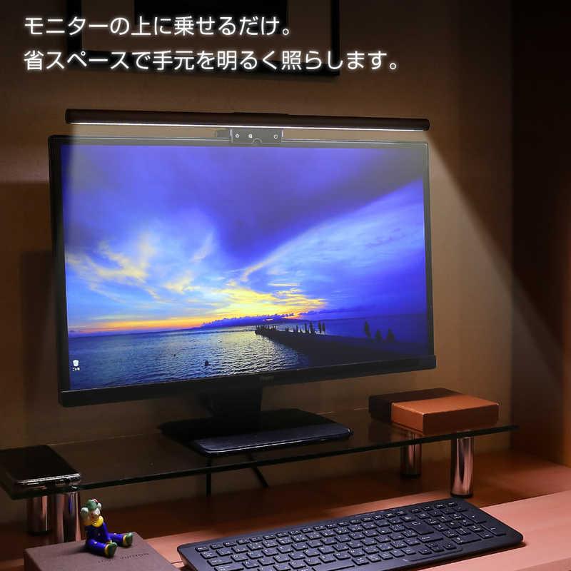 ELPA 〔LEDモニターライト〕USB-A接続 引っ掛け式 デスクトップPC用 
