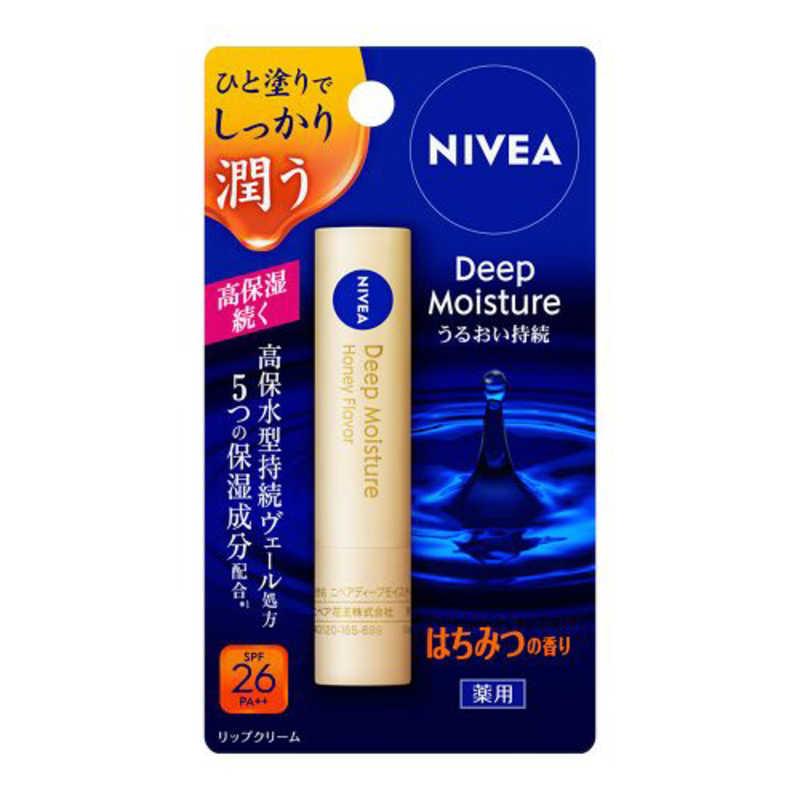 花王 ニベア ディープモイスチャーリップ SPF26/PA++ はちみつの香り