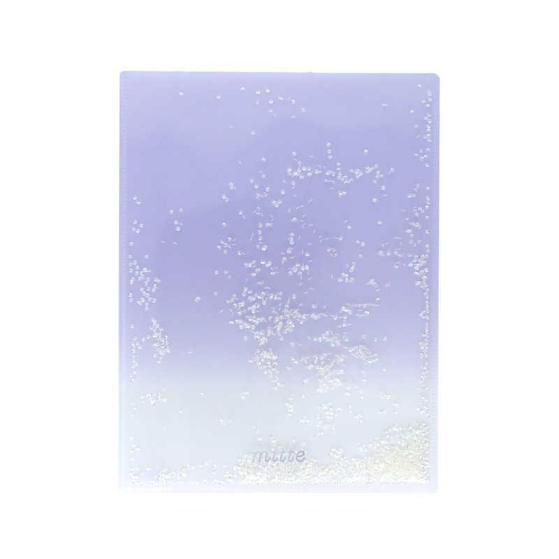 サンスター文具 (限定)スパンコール入 見開きクリアファイルA4 mitte