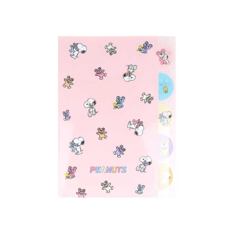 キャラクタークリアファイルセット サンスター文具 (限定)ダイカットクリアファイル5P PNSCB パステル