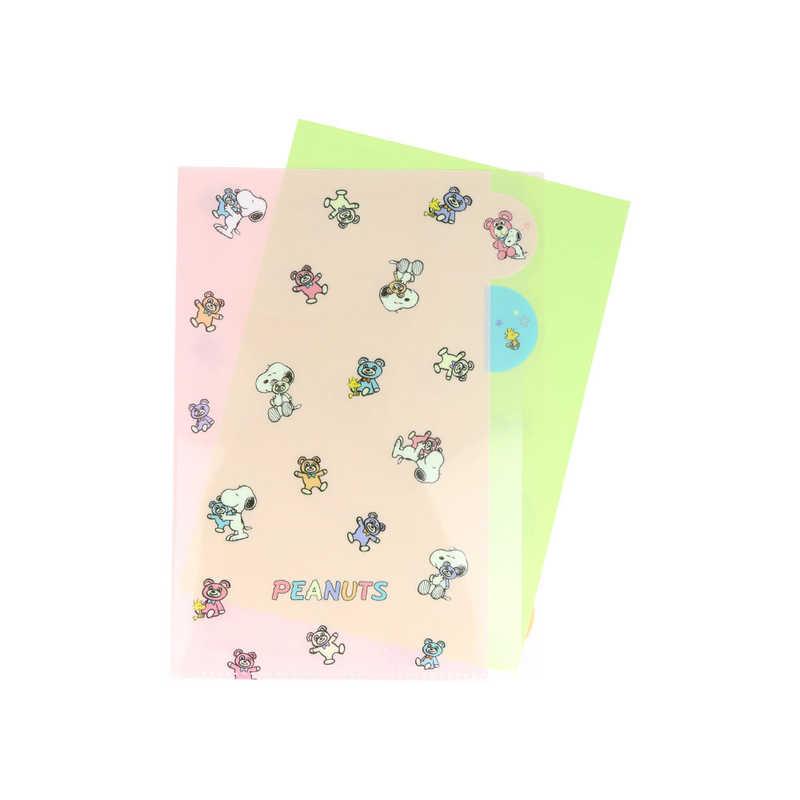 サンスター文具 (限定)ダイカットクリアファイル5P PNSCB パステル