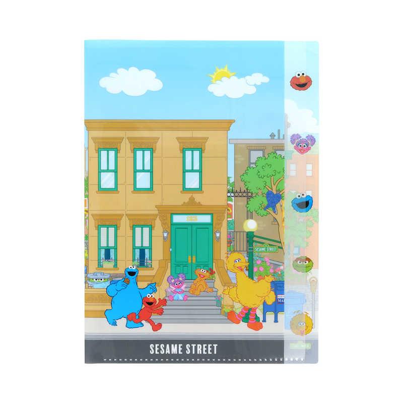 サンスター文具 (限定)ダイカットクリアファイル5P セサミストリート