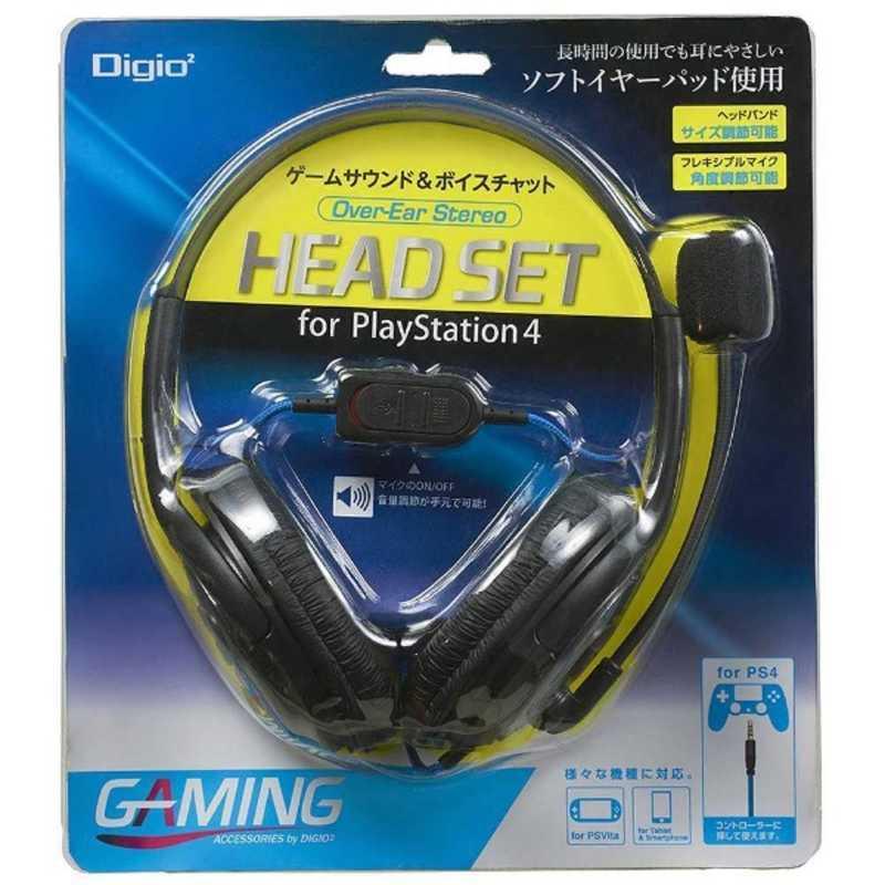 ナカバヤシ PS4対応 ゲーム用オーバーイヤーヘッドセット ステレオ
