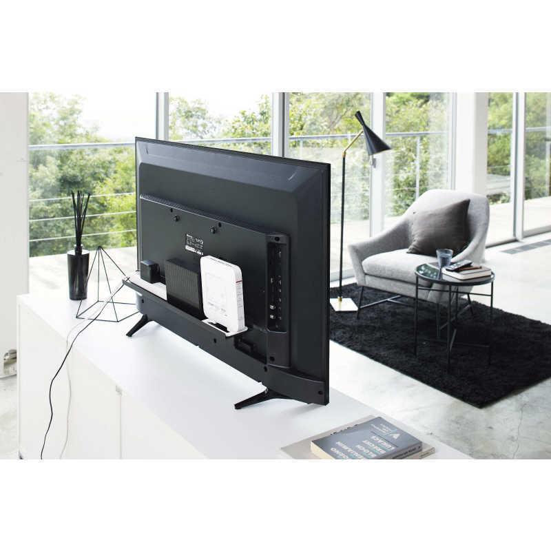 山崎実業 スマート テレビ裏ラックワイド60 ブラック 4889 : コジマ