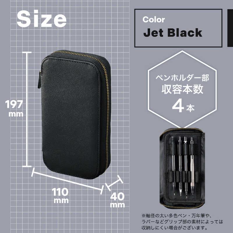 リヒトラブ XCOA スタンドブックペンケース ライト ジェットブラック