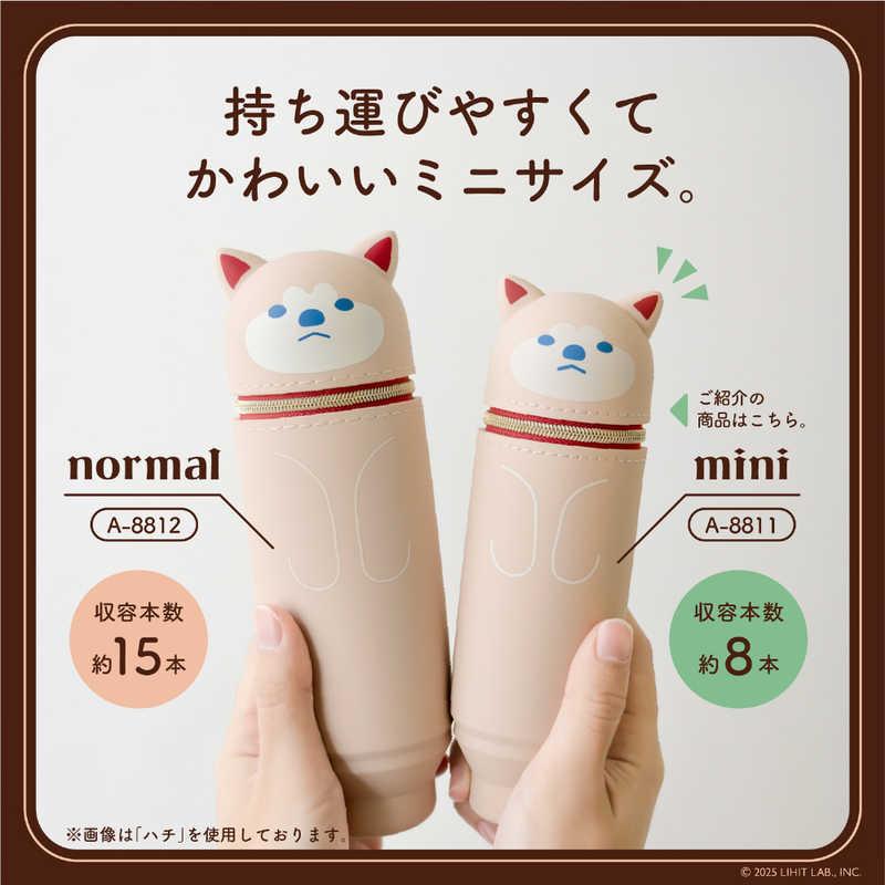 リヒトラブ 喫茶プニラボ スタンドペンケース mini ブチ [52mm×52mm