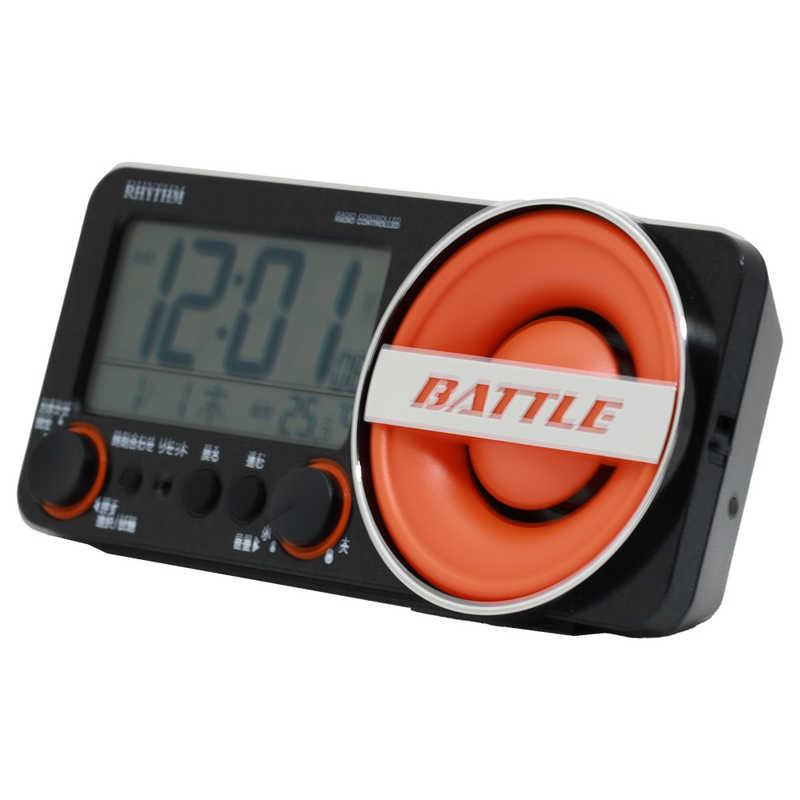 RHYTHM リズム 目覚まし時計 デジタル 電波自動受信機能有 フィット