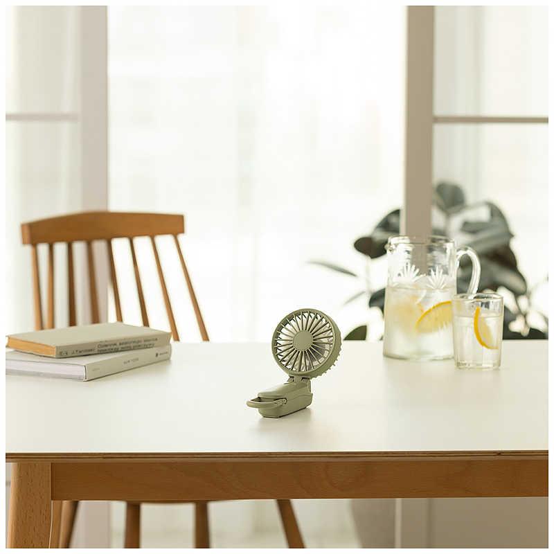 FAN TERRIOR スタンドファン クリーム色 RHYTHM リズム Silky Wind Mobile 3.2 モバイルハンディファン