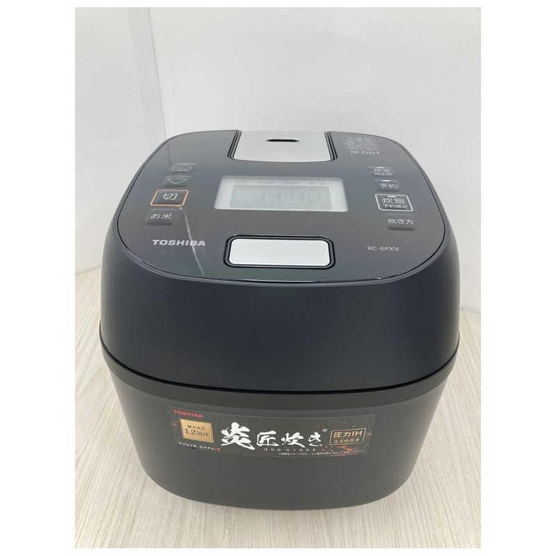 TOSHIBA 東芝 TOSHIBA 炊飯器 3.5合 圧力IH ブラック RC-6PXV-K TOSHIBA 東芝 TOSHIBA 炊飯器 3.5合 圧力IH ブラック RC-6PXV-K