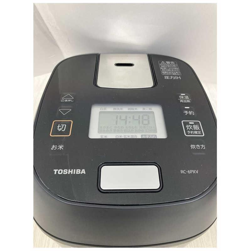 TOSHIBA 東芝 TOSHIBA 炊飯器 3.5合 圧力IH ブラック RC-6PXV-K TOSHIBA 東芝 TOSHIBA 炊飯器 3.5合 圧力IH ブラック RC-6PXV-K