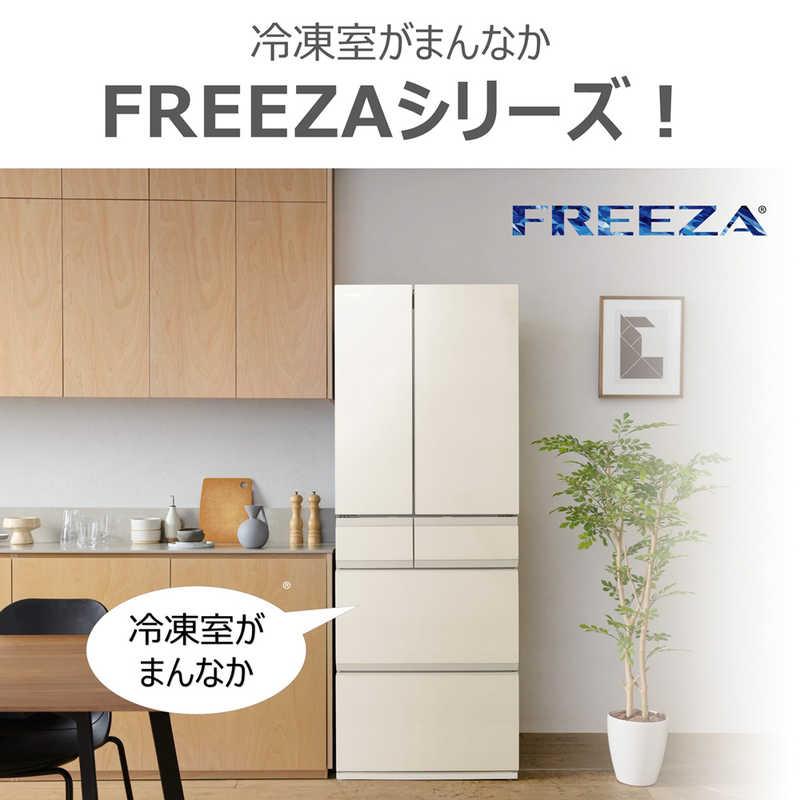 東芝 TOSHIBA 冷蔵庫 6ドア 586L フレンチドア(観音開き)  フリーザ WFシリーズ 幅68.5cm グレインアイボリー GR-A590WF-UC（標準設置無料）の画像