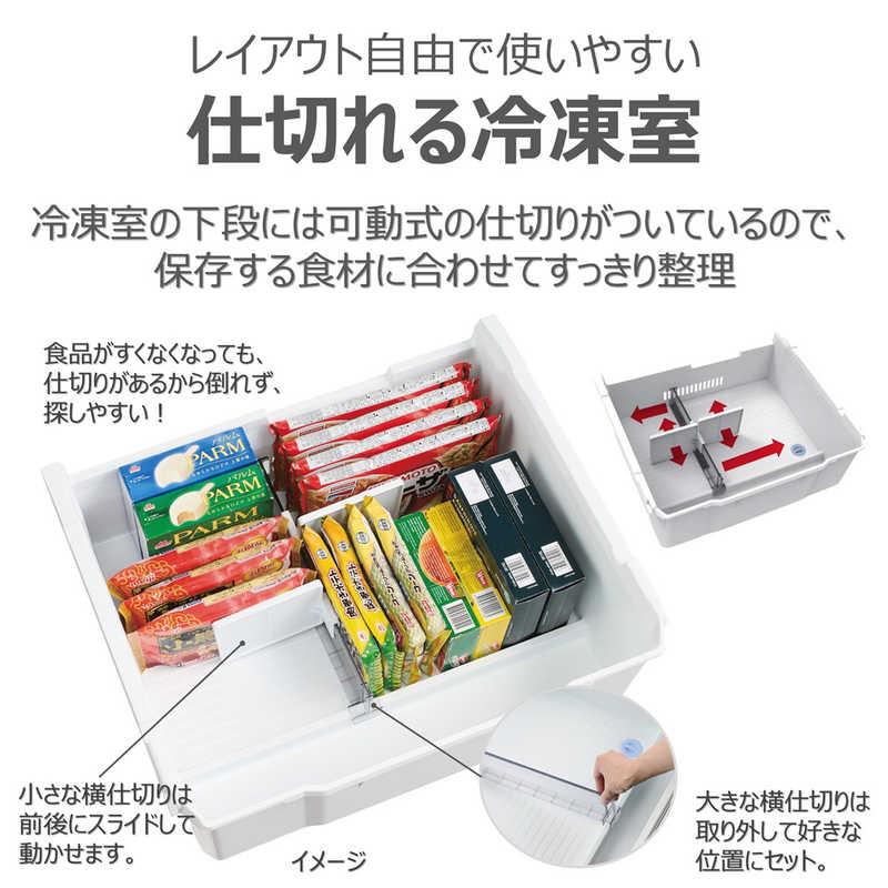 東芝 TOSHIBA 冷蔵庫 6ドア 586L フレンチドア(観音開き)  フリーザ WFシリーズ 幅68.5cm グレインアイボリー GR-A590WF-UC（標準設置無料）の画像