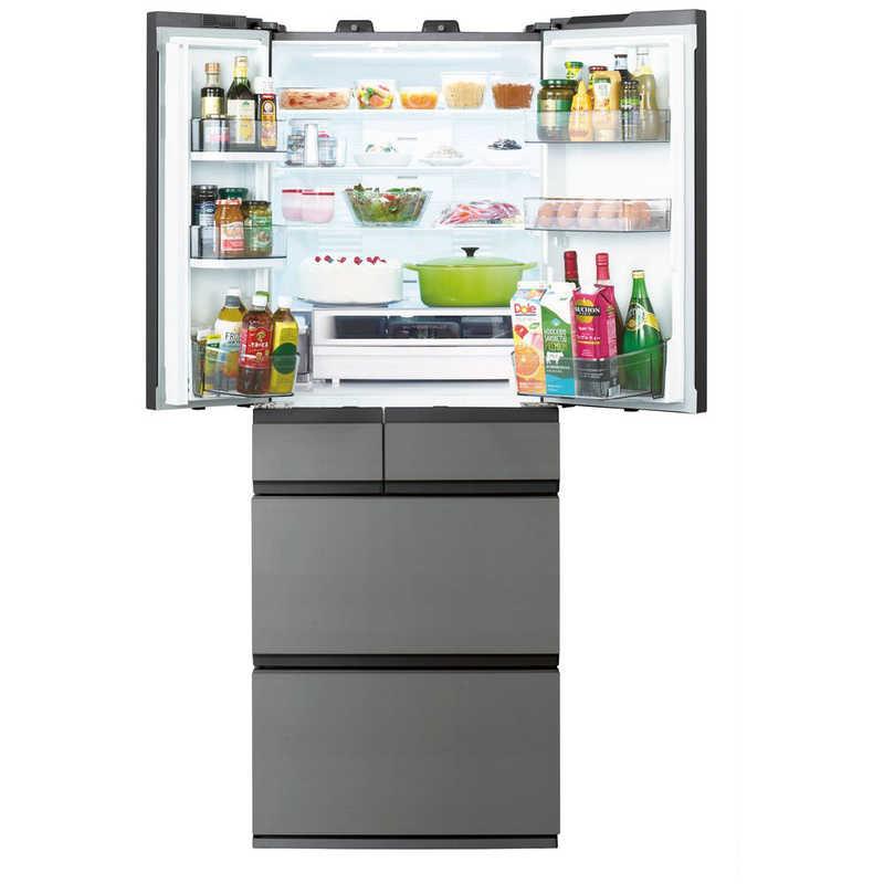 東芝 TOSHIBA 冷蔵庫 6ドア 586L フレンチドア(観音開き) フリーザ WFシリーズ 幅68.5cm アッシュグレージュ GR-A590WF-ZH（標準設置無料）の画像