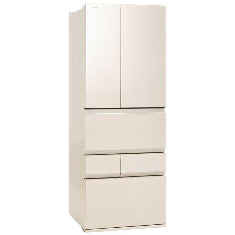 東芝 TOSHIBA 電気冷蔵庫 6部屋の入り口 551L フレンチ部屋の入り口(観音開き) VEGETA ベジータ FZつづき物 幅68.5糎 グレインアイボリー GR-A550FZ-UC（標準尺度据え付ける無料）