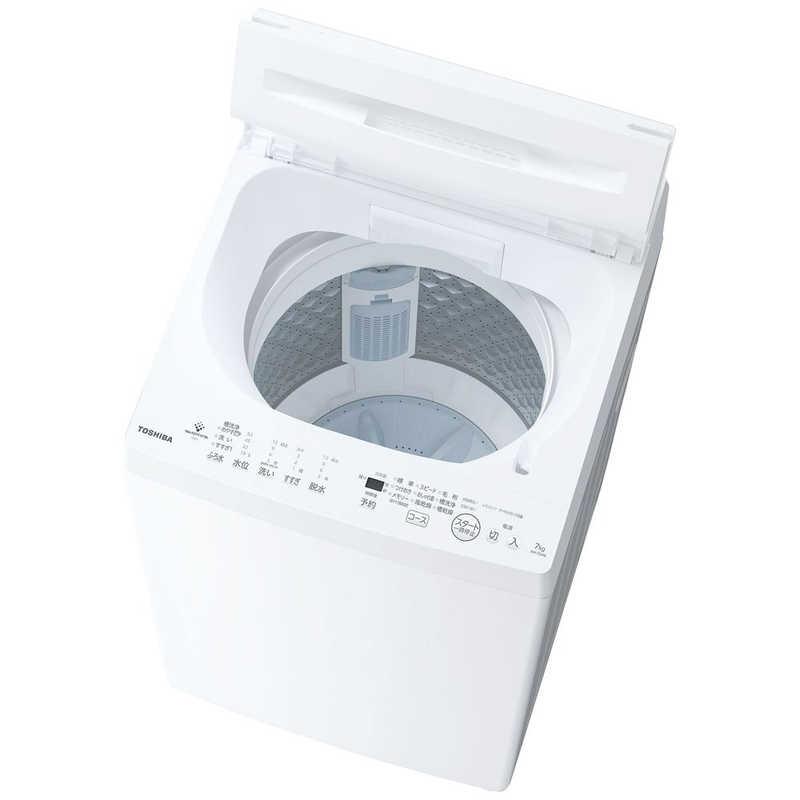 東芝 TOSHIBA 全自動洗濯機 洗濯7.0kg ZABOON ピュアホワイト AW-7DH6