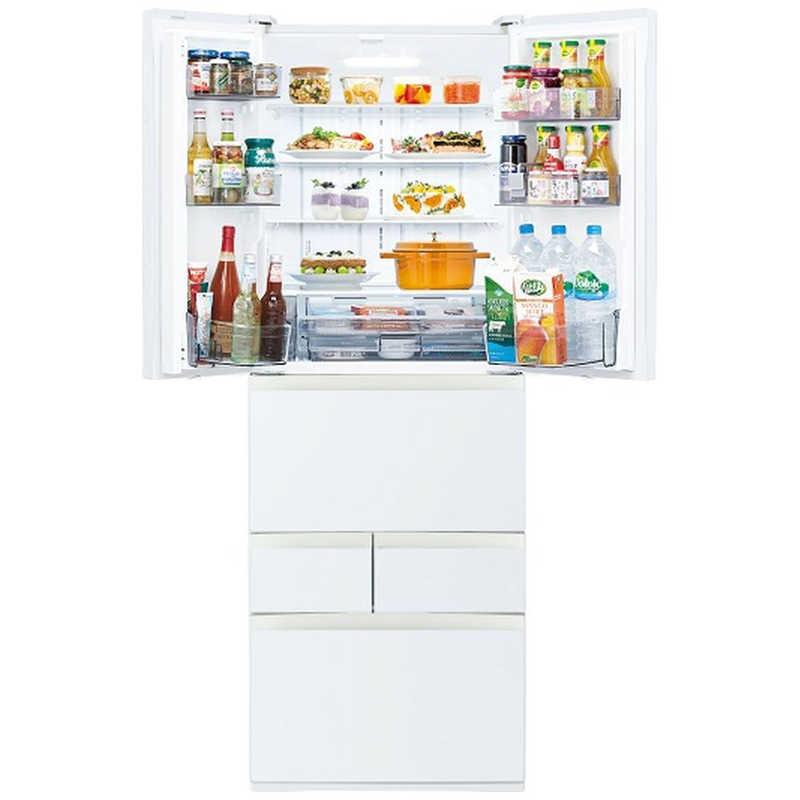 東芝　TOSHIBA　冷蔵庫 6ドア 509L フレンチドア(観音開き) VEGETA ベジータ FHシリーズ 真ん中野菜室 幅65cm グランホワイト　GR-A510FH-EW（標準設置無料）の画像