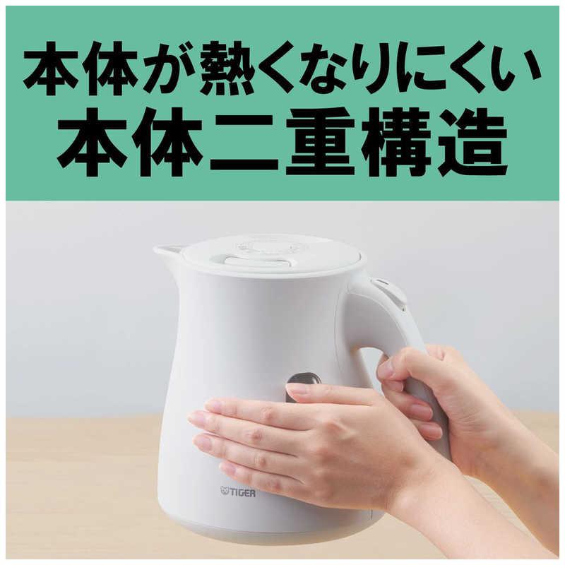 タイガー（TIGER） 蒸気レス電気ケトル 0.8L QUICK&SAFE+ 温度調節機能