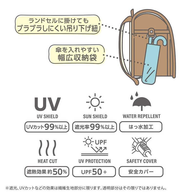 デビカ あんしん窓付き 晴雨兼用折り畳み傘 ミント 143035 : コジマ