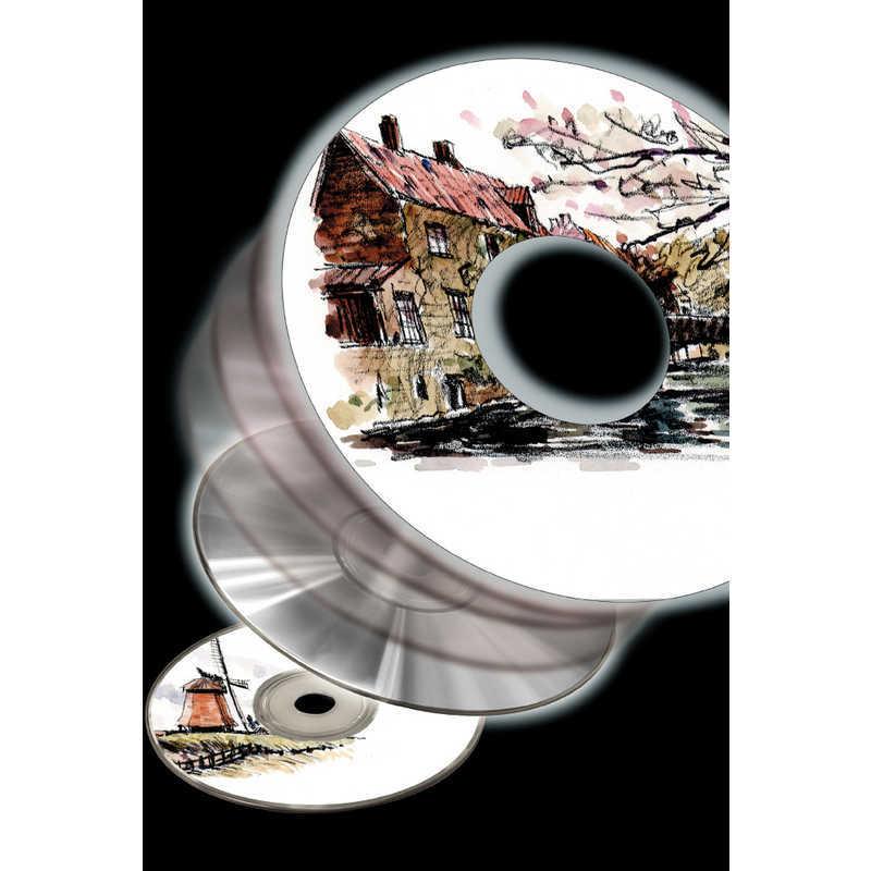 エーワン（A-one） CD/DVDラベル ~カラーレーザー用~(A4サイズ・2面