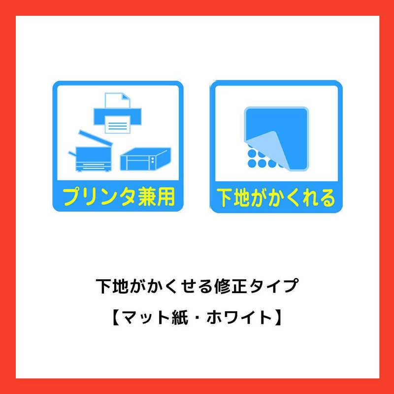 エーワン（A-one） マルチプリンタラベル 下地がかくせる修正タイプ(A4