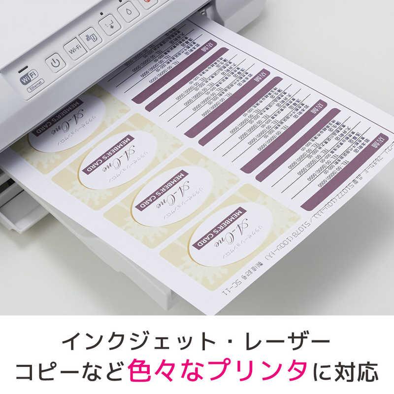 エーワン（A-one） マルチカード「プリンタ兼用」 白無地A4判5面 名刺2