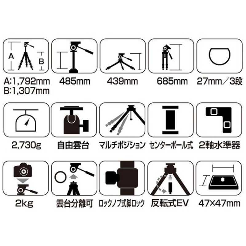 SLIK スリック 「3段三脚」エイブル 300 HC スリツクエイブル