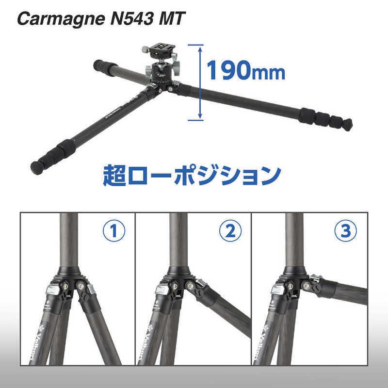 ベルボン 中型カーボン三脚 4段 Carmagne （カルマーニュ） N543 MT ベルボン (Velbon) [自由雲台] CM-N543MTの画像