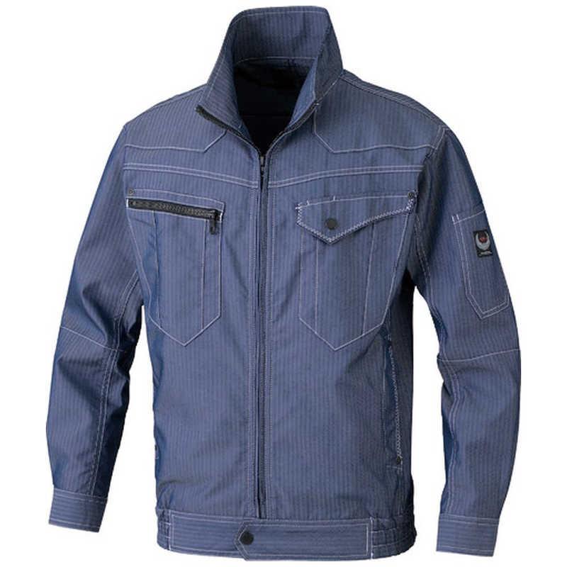 ビッグボーン商事 空調風神服ヘリンボン長袖ジャケット インディゴ S  BK6067S-52-S 1枚 ビッグボーン商事 bigborn(ビッグボーン) 空調風神服 長袖ジャケット