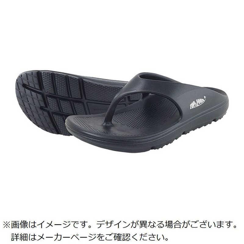 喜多 柔らかいリカバリーサンダル トング EVAラバー ブラック LL(26.5