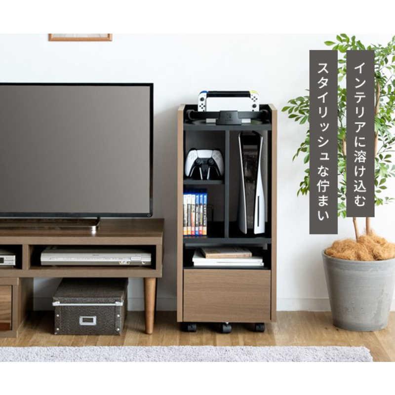 宮武製作所　デザイナーズゲームラック REGABO(レガボ)タイプ1 ホワイトブラック　GRK001WHBK_2
