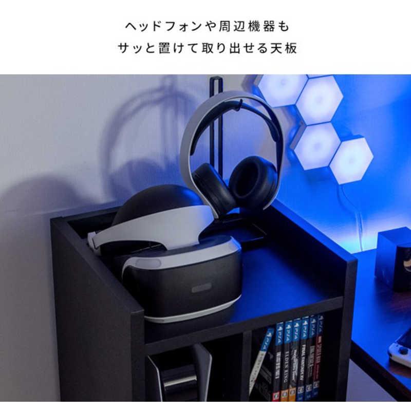 宮武製作所　デザイナーズゲームラック REGABO(レガボ)タイプ1 ホワイトブラック　GRK001WHBK_6