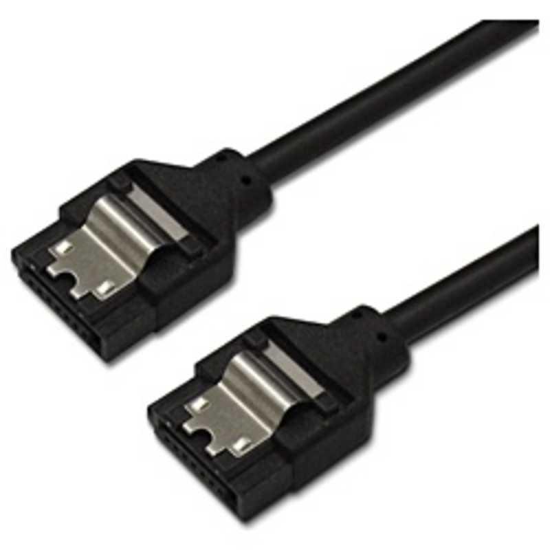 SATAラウンドケーブル 30cm ラッチ付きシリアルATAケーブル ラッチ付きSATAラウンドケーブル 30cm 6Gbps対応 SATRD30CM 1個