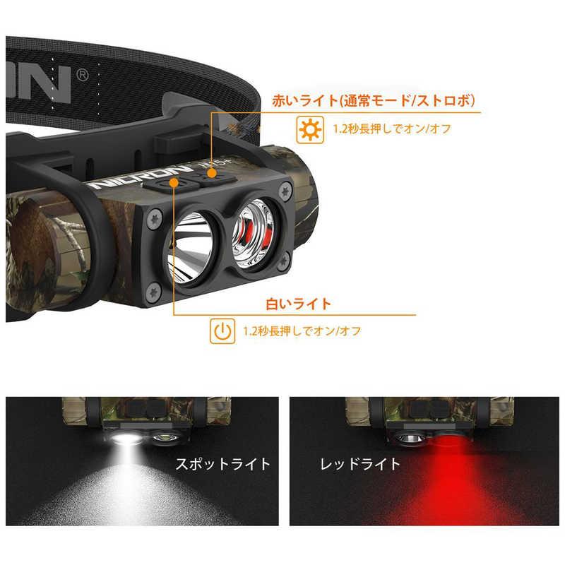 NICRON　camo ヘッドライト 500LM　H15＋_6
