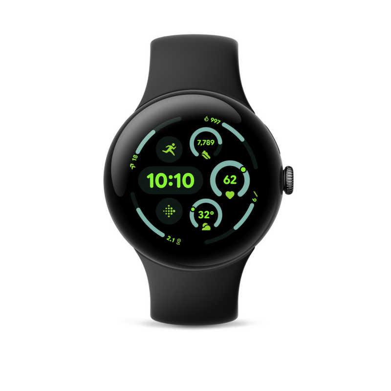au　スマートウォッチ Google Pixel Watch 3 45mm オブシディアン　R24GR07Aの画像
