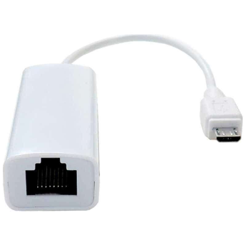 タイムリー　有線LANアダプタ「micro USBポート→LANポート」USB2.0 LANアダプタ　TM-microUSBLAN｜y-kojima
