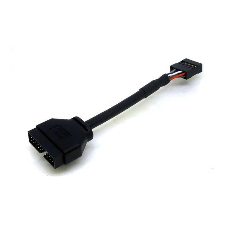 変換名人JAPAN M/B上のUSB2.0ピンヘッダ端子(10ピン×2ポート) → USB3