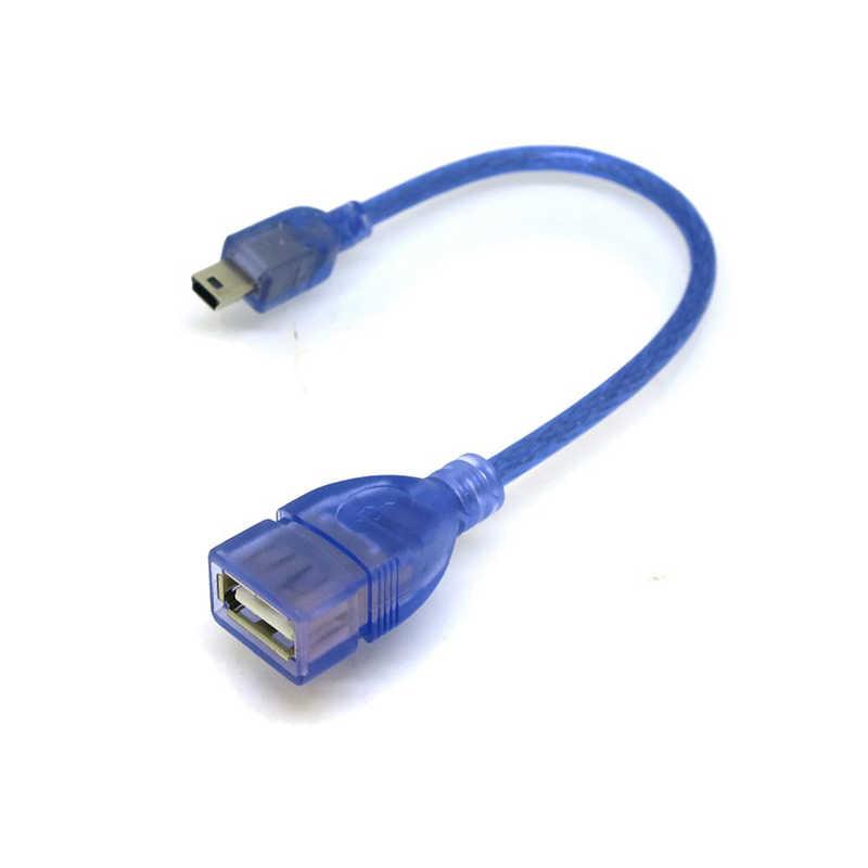 変換名人JAPAN USB変換アダプタ [mini USB オス→メス USB-A /0.2m