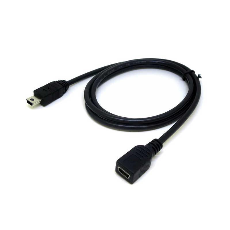 変換名人JAPAN mini USB延長ケーブル [mini USB オス→メス mini /0.9m