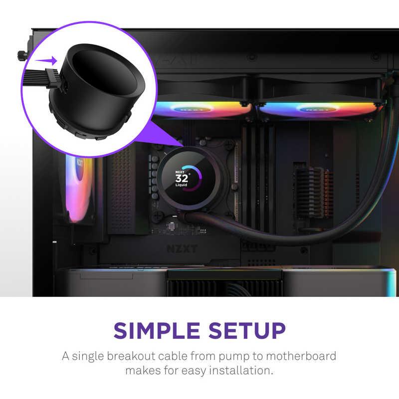 NZXT　水冷CPUクーラー KRAKEN360RGB ブラック [ 120mmRGBファンx3 / 1.54液晶ヘッド ] ブラック　RL-KR360-B1｜y-kojima｜11