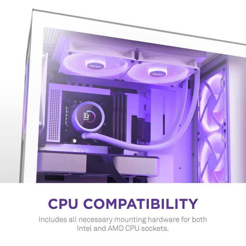 NZXT 水冷CPUクーラー KRAKEN280RGB ホワイト [ 140mmRGBファンx2 