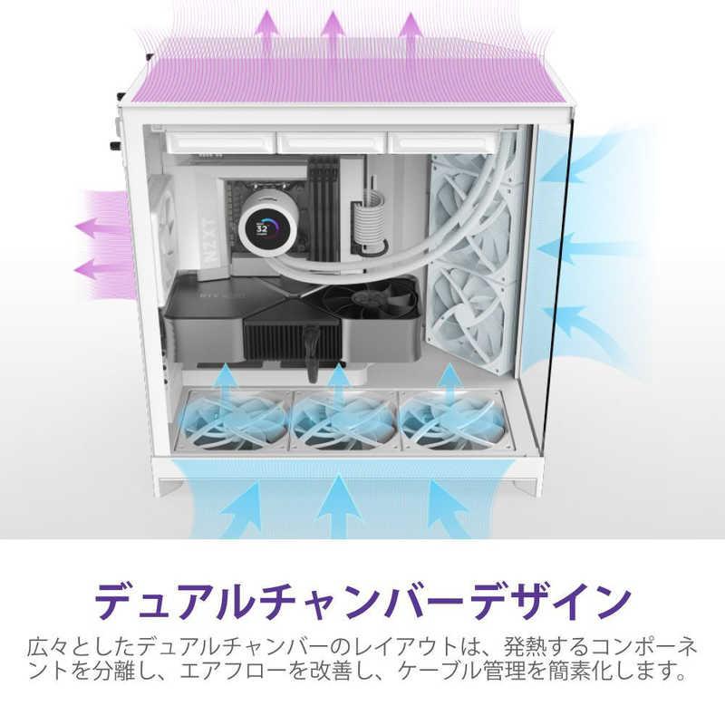 NZXT PCケース [ATX / MicroATX Mini-ITX] H9 FLOW(2025) ホワイト CM