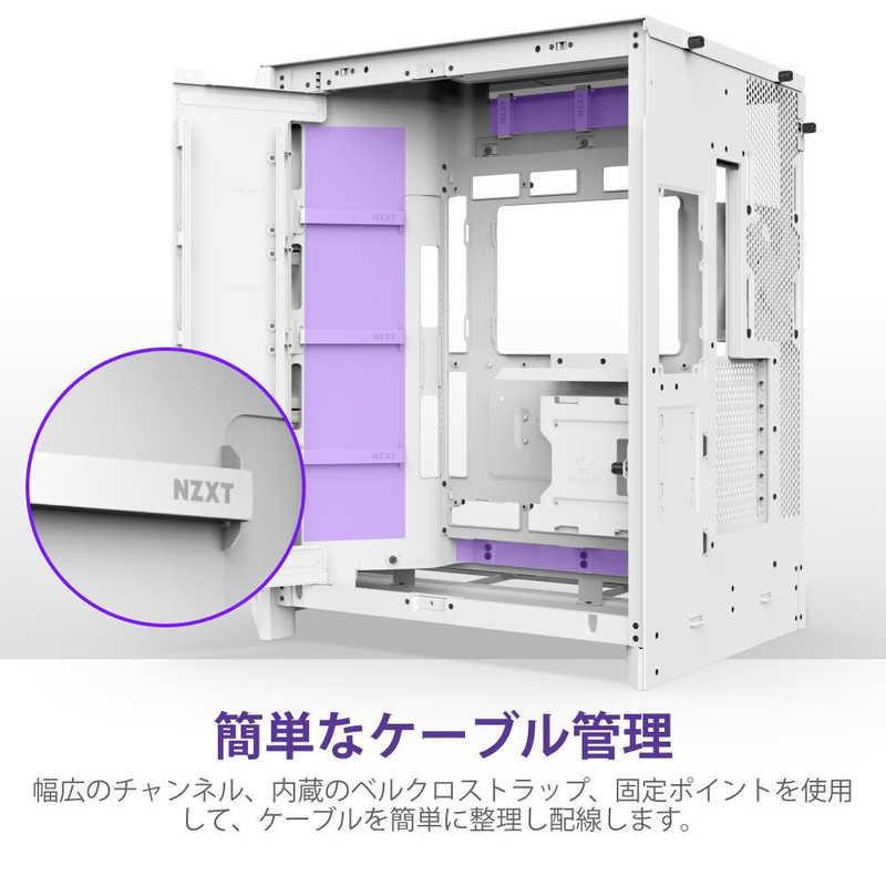 NZXT　PCケース [ATX / MicroATX / Mini-ITX] H9 FLOW RGB(2025) ホワイト　CM-H92FW-R1_14