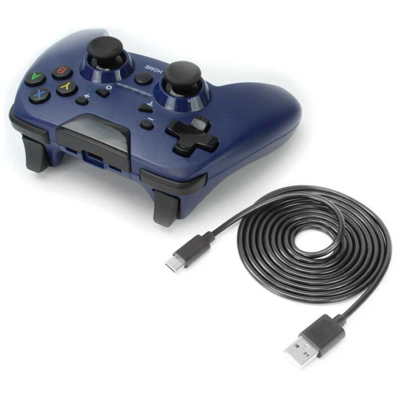 ゲームテック ワイヤレスシンメトリーパッドProSW ネイビー : コジマ