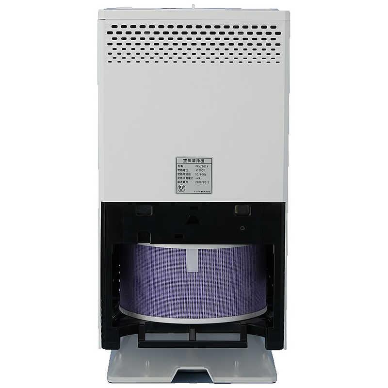 アンデス電気　空気清浄機 バイオミクロンスクエア ホワイト 適用畳数 12畳 PM2.5対応　BM-S611A(B)の画像