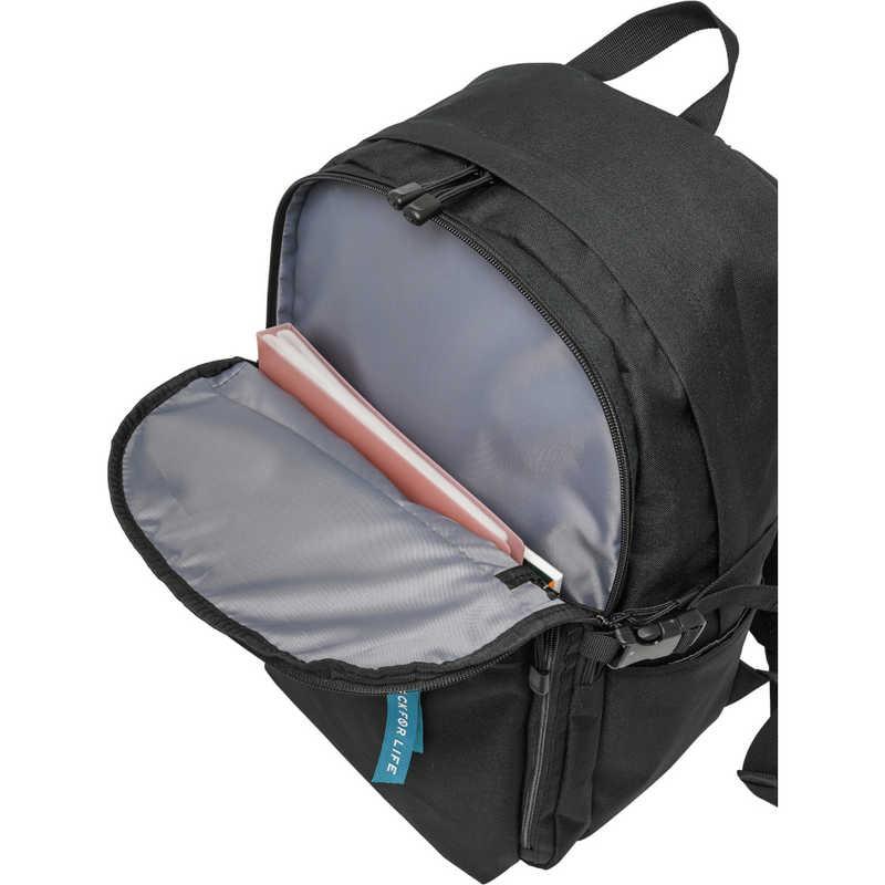 OUTDOOR　デイパック スクールリュック 通学 通勤 大容量 35L ダブルルーム 15.6インチ PC対応 タブレット収納 撥水 ブラック/ブラック　OD-11197-BKBKの画像
